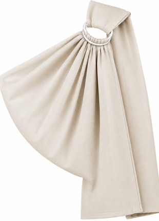 Ring Baby Carrier Sling Cotton Blend with ABS Plastic Rings- Beige