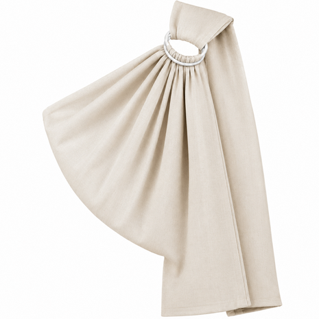Ring Baby Carrier Sling Cotton Blend with ABS Plastic Rings- Beige