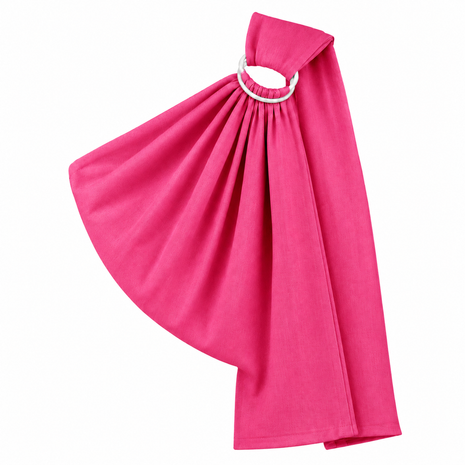 Ring Baby Carrier Sling Cotton Blend with ABS Plastic Rings- Pink
