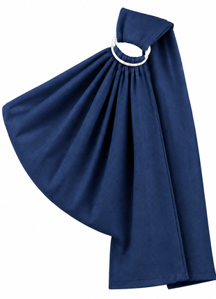 Ring Baby Carrier Sling Cotton Blend with ABS Plastic Rings- Navy