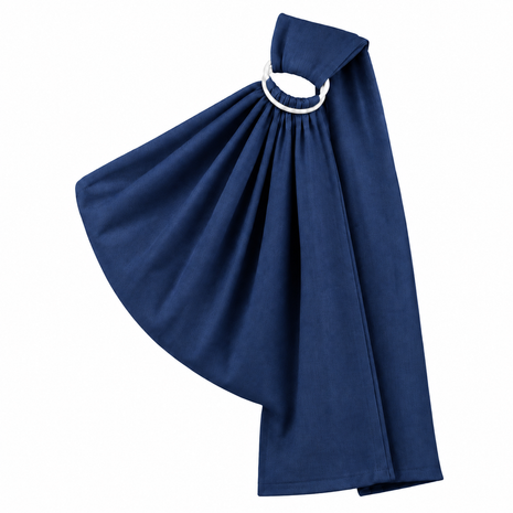 Ring Baby Carrier Sling Cotton Blend with ABS Plastic Rings- Navy