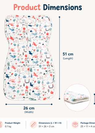 Baby Swaddle Sleep Sack with Twin Zip Closure, Functional Newborn Wrap Blanket, Nature Friends
