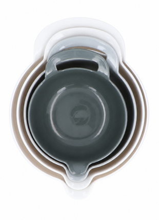4-Piece Nesting Mixing Bowl Set with Handles & Pour Spouts | BPA-Free