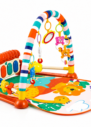 Piano Fitness Rack Baby Play Mat – Multi-Function Orange