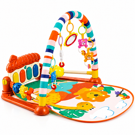 Piano Fitness Rack Baby Play Mat – Multi-Function Orange