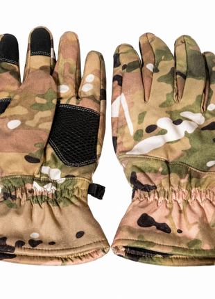 Finger Gloves – Winter Outdoor Waterproof Camouflage Multi‑Black – Thermal Gloves for Skiing, Riding & Cold Weather Activities Camo