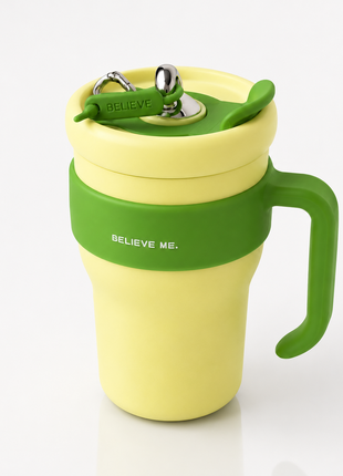 800ml Stainless Steel Insulated Travel Mug with Straw