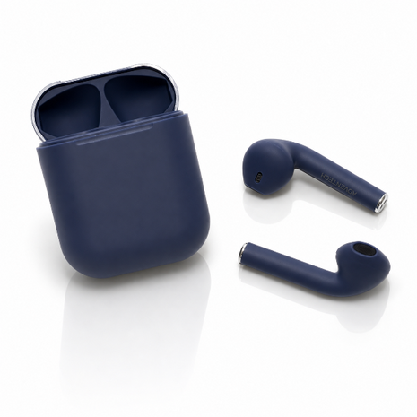 InPods Wireless Bluetooth 5.3 Earphones with Charging Case, Touch Control, Android & iOS Compatible -Navy