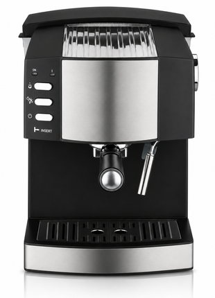 1.6 L Espresso Coffee Maker, 15 Bar Pump, Steam Frother, 850 W
