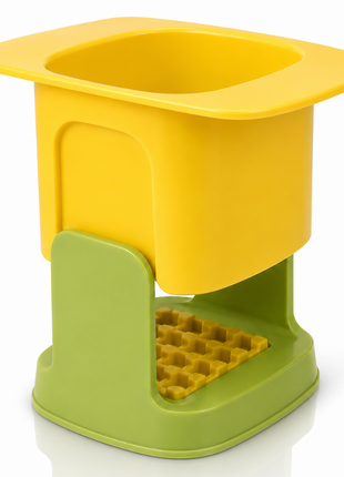 Manual Vegetable Chopper with Stainless Steel Blades and ABS Body