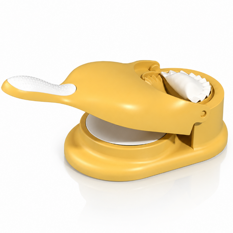 Portable Manual Dumpling Maker with Pressing Mold, Food Grade PP Dough Skin Press, 28.5 cm Kitchen Tool