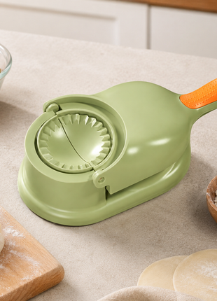 Portable Manual Dumpling Maker with Pressing Mold, Food Grade PP Dough Skin Press, 28.5 cm Kitchen Tool