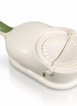 Portable Manual Dumpling Maker with Pressing Mold, Food Grade PP Dough Skin Press, 28.5 cm Kitchen Tool