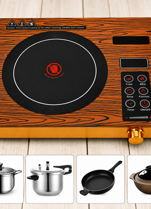 Single Electric Infrared Hot Plate, Portable Ceramic Cooking Hob