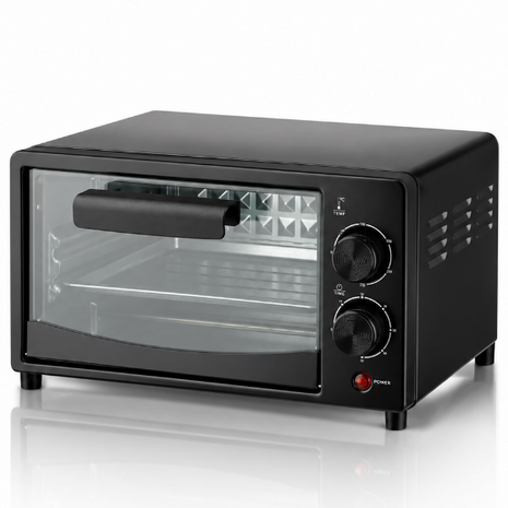 7.0 L Electric Oven, 600 W Compact Countertop Oven with Timer, Temperature Control & Glass Door