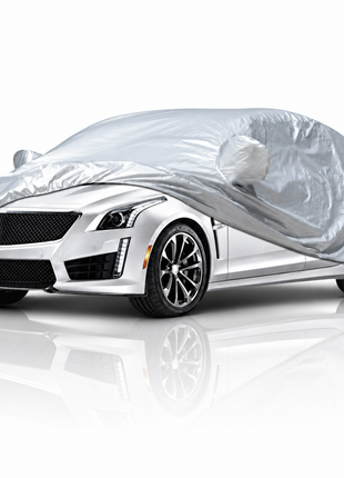 Waterproof PEVA Car Cover with UV Protection, Scratch Resistant, Breathable Elastic Hem, All-Weather Outdoor Vehicle Cover- Small