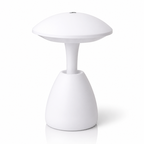 Rechargeable LED Mushroom Table Lamp with Touch Control, 3 Light Modes, 3000K-7000K, 1200mAh Battery