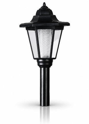 Outdoor Solar Garden Lamp Post, Black Victorian LED Lantern for Patio Pathway Lawn Walkway, 61.5 cm  Short Description