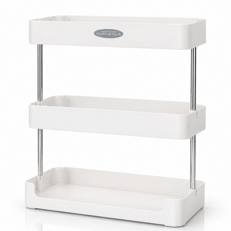3-Tier Multifunctional Storage Rack, Countertop Organizer for Kitchen, Bathroom and Living Room