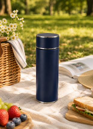 316 Stainless Steel Vacuum Thermal Mug with Insulated Lid and Portable Travel Design-Blue