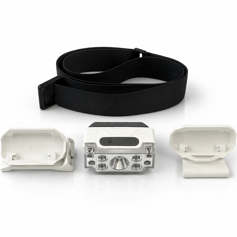LED Headlamp 7-LED 500 Lumen – USB Rechargeable Water resistant Sensor Light with Strap