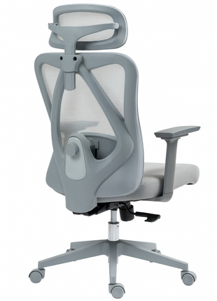 High‑Back Mesh Office Chair with Headrest – Adjustable 46‑56 cm Seat Height – Black or Grey