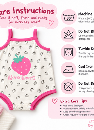 Baby Girls 100% Cotton Sleeveless Bodysuit Size 90 (16–24 Months)