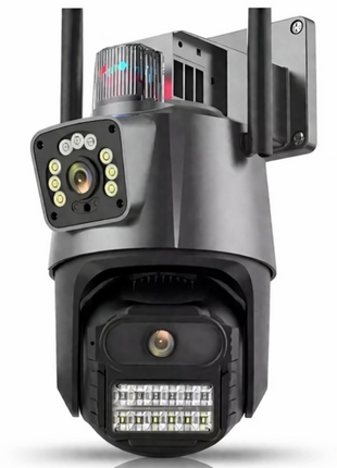 4MP Dual Lens PTZ Security Camera IP66 WiFi IR Night Vision