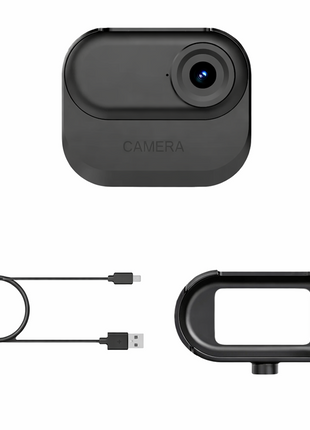 Thumb Action Camera 1.47in HD Display USB-C 256GB Support