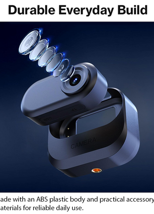 Thumb Action Camera 1.47in HD Display USB-C 256GB Support