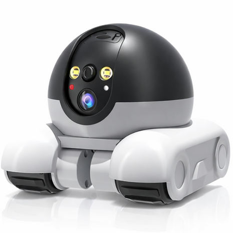 Dual Lens WiFi Pet Robot Camera 2MP App Control 360°