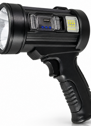 Rechargeable LED Searchlight  USB-C Solar Charging