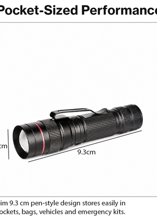 Waterproof Zoomable LED Flashlight Torch 600 Lumens IP65