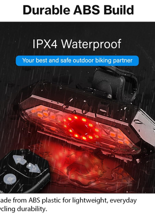 Wireless Remote Control Bike Turn Signal Light – USB Rechargeable LED Indicators with Handlebar Remote