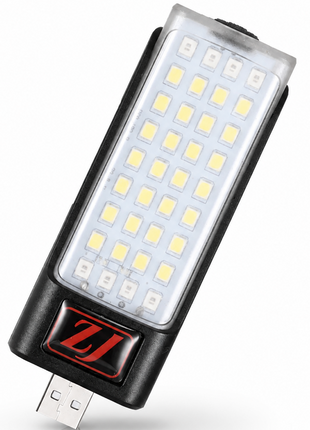 Portable USB Rechargeable LED Flashlight with Digital Battery Display, Red Warning Light & Clip-On Design