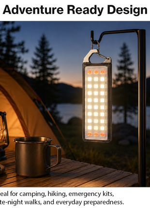 USB-C Rechargeable LED Keychain Flashlight IP65 Red Light
