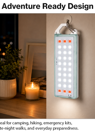 USB-C Rechargeable LED Keychain Flashlight IP65 Red Light