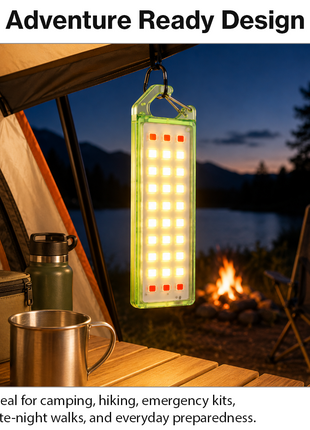 USB-C Rechargeable LED Keychain Flashlight IP65 Red Light