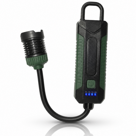 Portable Rechargeable LED Work Light with Magnetic Base, 360° Flexible Hose, Hook & USB-C Charging