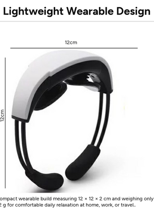 Intelligent Neck Massager Heat 6 Modes Rechargeable EMS Device