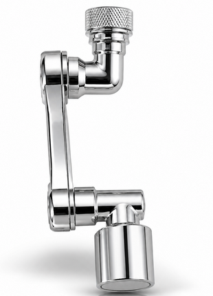 Rotatable Faucet Splash Head 180° Dual Spray Water Saving Tap Attachment for Kitchen & Bathroom Faucets