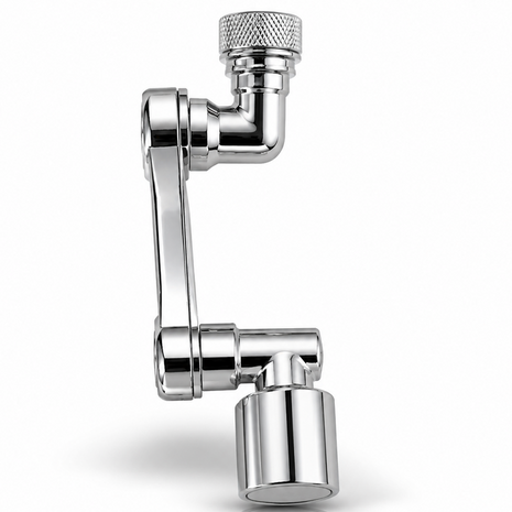 Rotatable Faucet Splash Head 180° Dual Spray Water Saving Tap Attachment for Kitchen & Bathroom Faucets