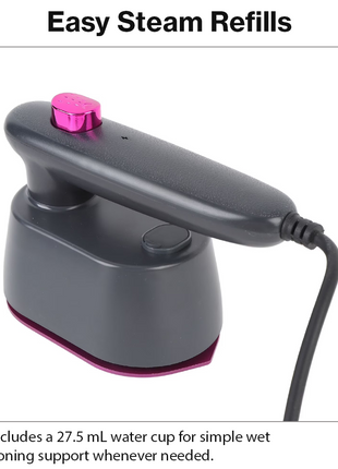 Mini Electric Steam Iron Portable Dry & Wet Ironing Machine with Titanium Panel 33W 220V Compact Travel Iron