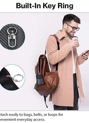 Car Key Signal Blocker Pouch Leather Bag for Keyless Entry Security