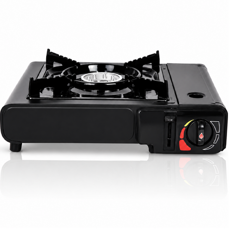 Portable Gas Stove Aluminum Single Burner Camping Cooker with Piezo Ignition