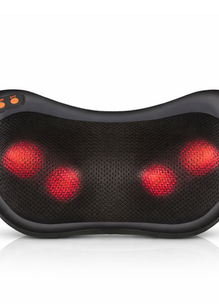 Neck and Back Massage Pillow with Heat, Corded Electric Deep Tissue Massager for Neck, Shoulder, Back, Waist, Legs, Home & Car Use