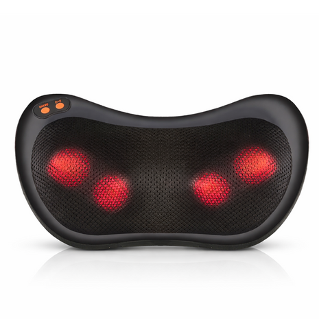 Neck and Back Massage Pillow with Heat, Corded Electric Deep Tissue Massager for Neck, Shoulder, Back, Waist, Legs, Home & Car Use