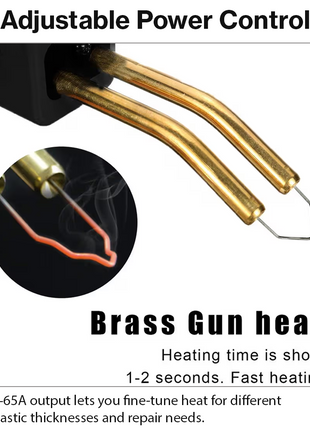 50W Plastic Hot Stapler Welding Kit 800 Staples Set 0–65A AC220V Repair Tool for Automotive Bumper Dashboard Plastic Repair Kit
