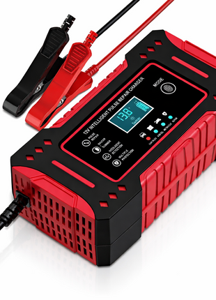 12V 6A Smart Pulse Battery Charger for 2Ah–100Ah Lead-Acid, AGM, Gel – Auto Repair, LCD Display