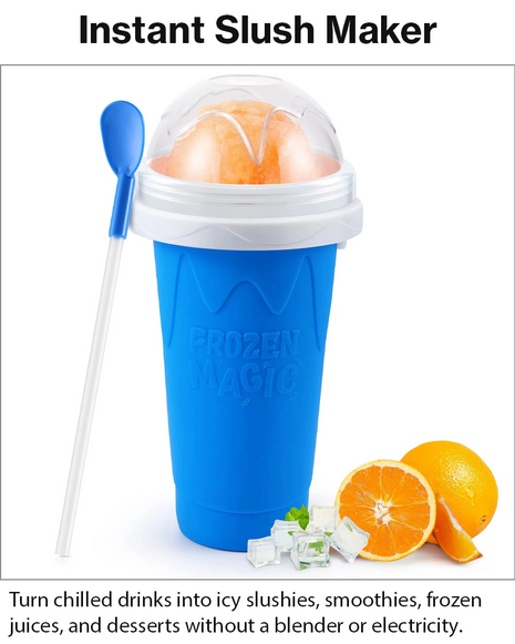 Frozen Magic Squeeze Cup Slushie Maker DIY Smoothie Freezer Cup